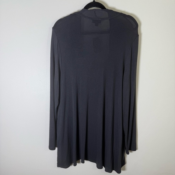 J. Jill Wearever Gray Open Front Lightweight Cardigan Size XL NWT - Picture 7 of 10